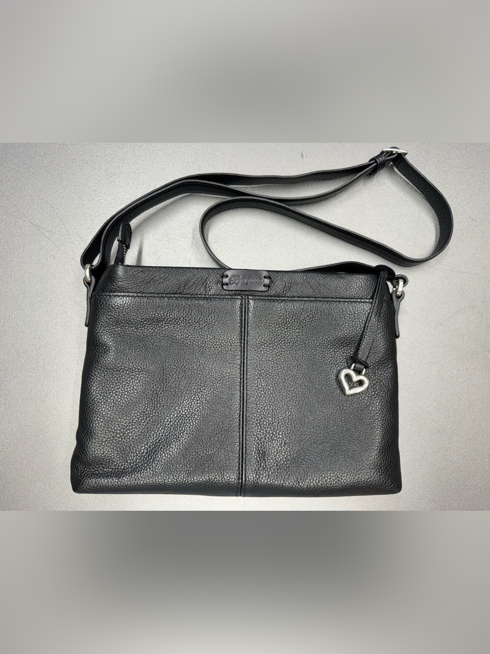 Brighton Jagger Pretty Tough Black Leather Studded Crossbody - Picture 12 of 13